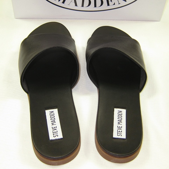 Steve Madden Leather Flat Sandals - 10 - Picture 5 of 8